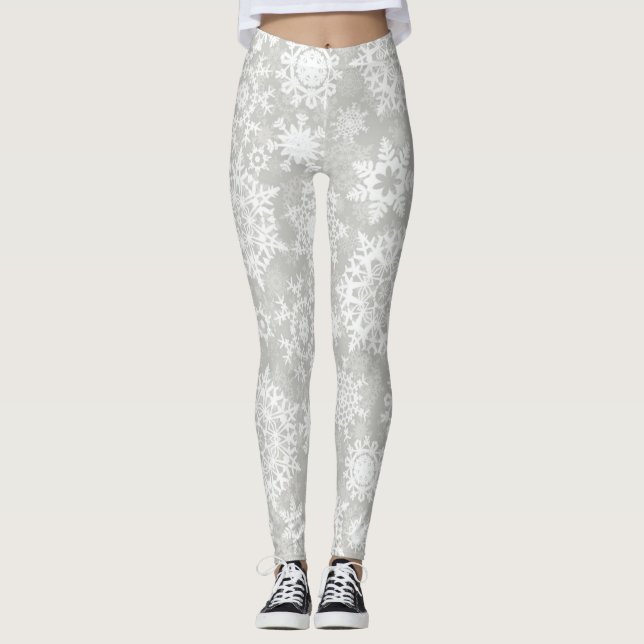 Snowflake pattern	 leggings (Front)