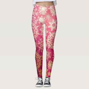 Snowflake pattern	 leggings