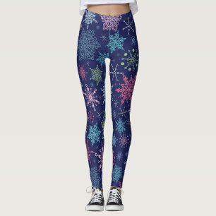Snowflake pattern leggings