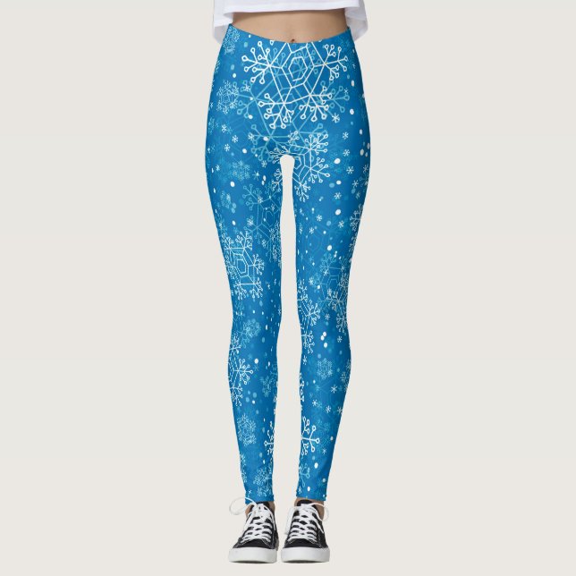 Snowflake pattern leggings (Front)
