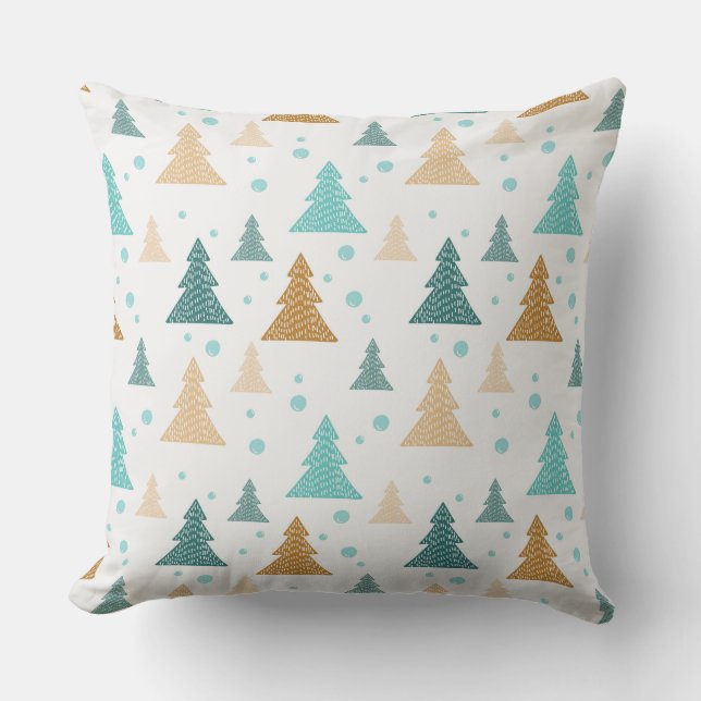 Snowflake pattern luxury tree cushion (Front)