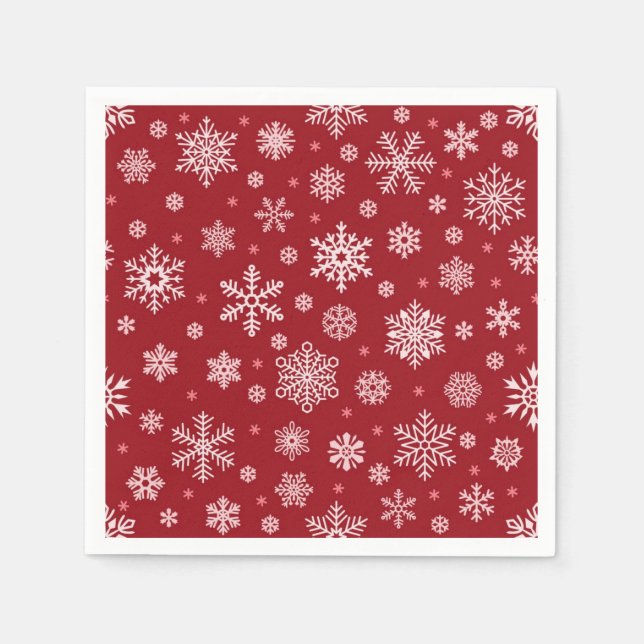 Snowflake pattern napkin (Front)