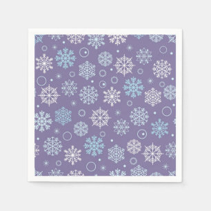 Snowflake pattern napkin