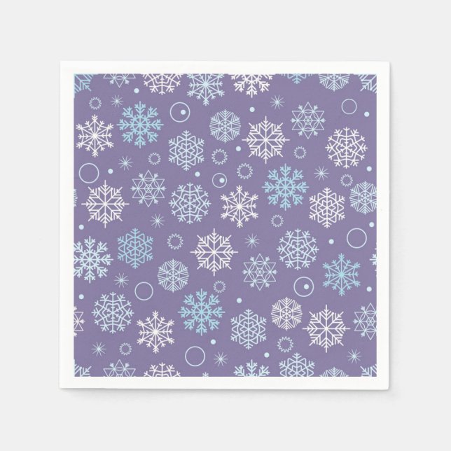 Snowflake pattern napkin (Front)