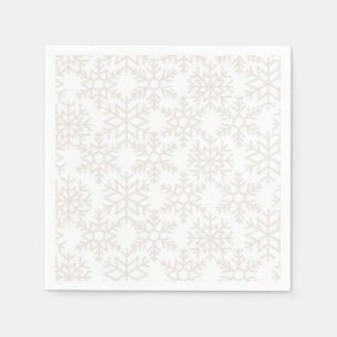 Snowflake pattern napkin