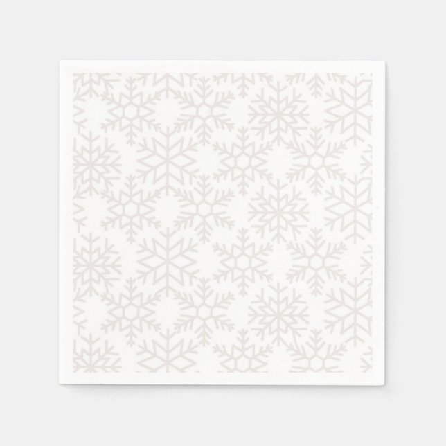 Snowflake pattern napkin (Front)