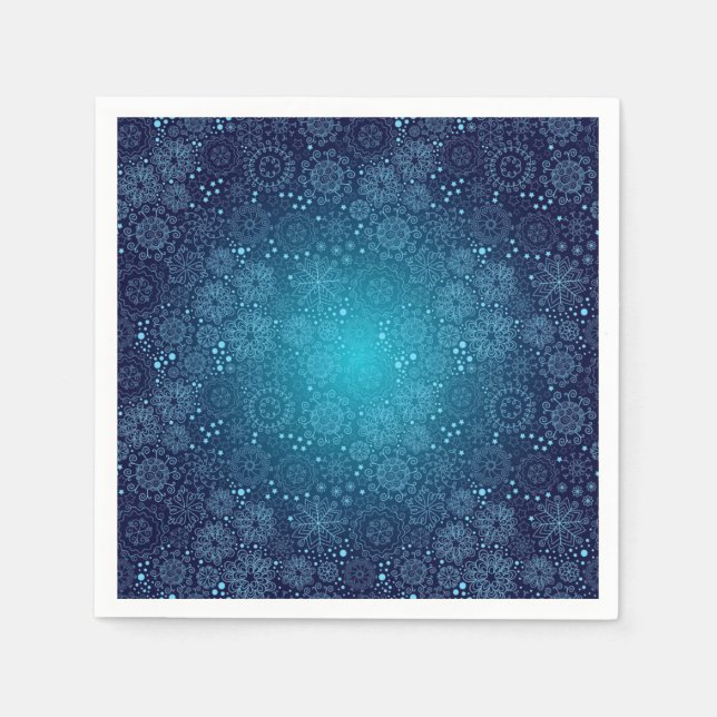 Snowflake pattern napkin (Front)
