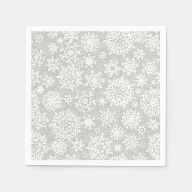 Snowflake pattern napkin (Front)