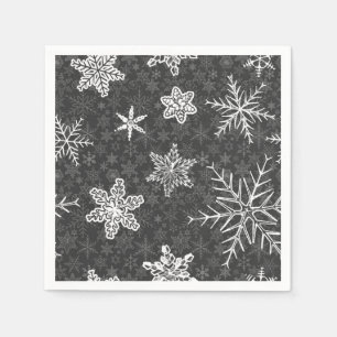 Snowflake pattern napkin