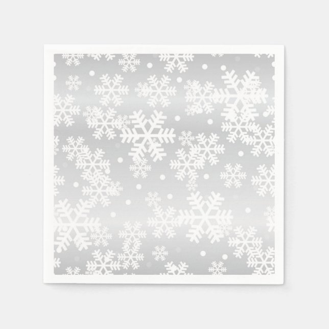 Snowflake pattern napkin (Front)