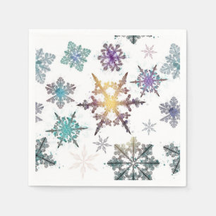 Snowflake pattern napkin