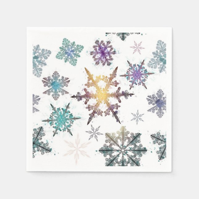 Snowflake pattern napkin (Front)