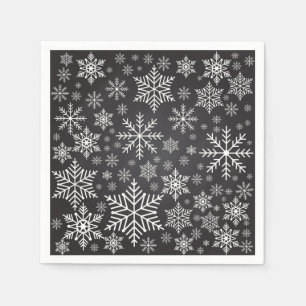Snowflake pattern napkin