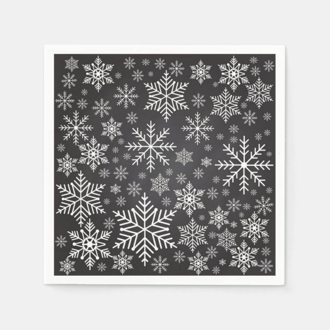 Snowflake pattern napkin (Front)