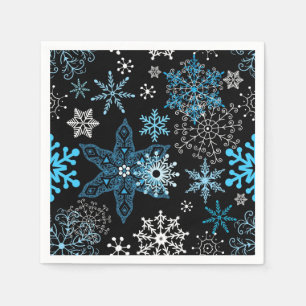 Snowflake pattern napkin