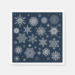 Snowflake pattern napkin