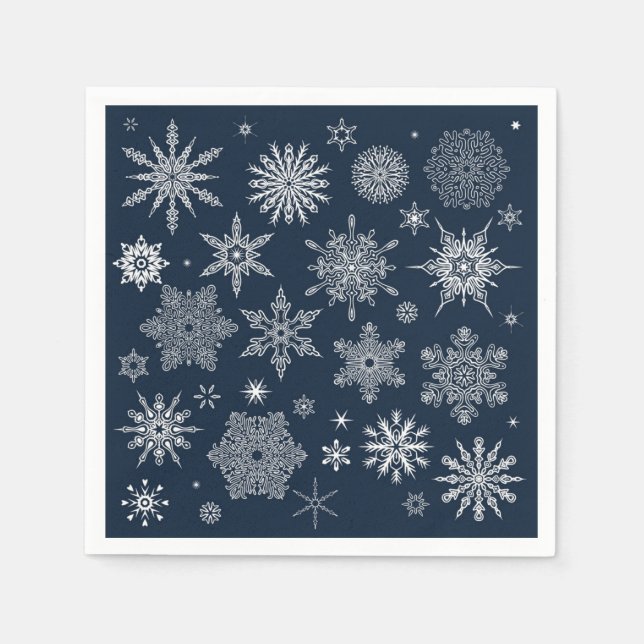 Snowflake pattern napkin (Front)