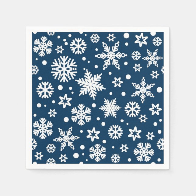 Snowflake pattern napkin (Front)