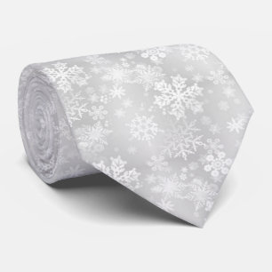 Snowflake Pattern Neck Tie