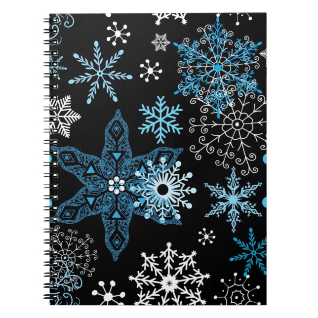 Snowflake pattern	 notebook (Front)