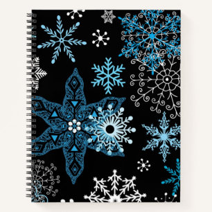 Snowflake pattern	 notebook