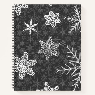 Snowflake pattern	 notebook