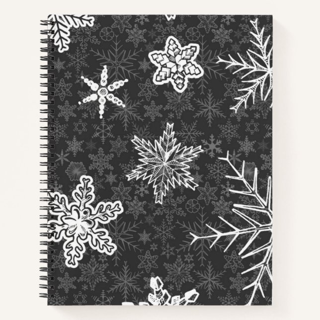 Snowflake pattern	 notebook (Front)
