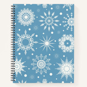 Snowflake pattern	 notebook
