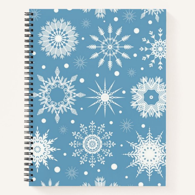 Snowflake pattern	 notebook (Front)