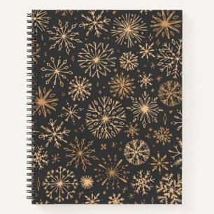 Snowflake pattern	 notebook
