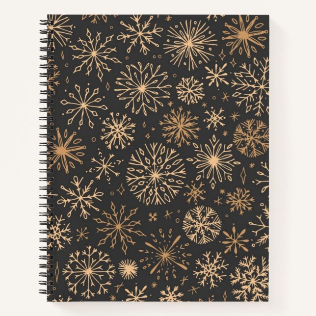 Snowflake pattern	 notebook (Front)