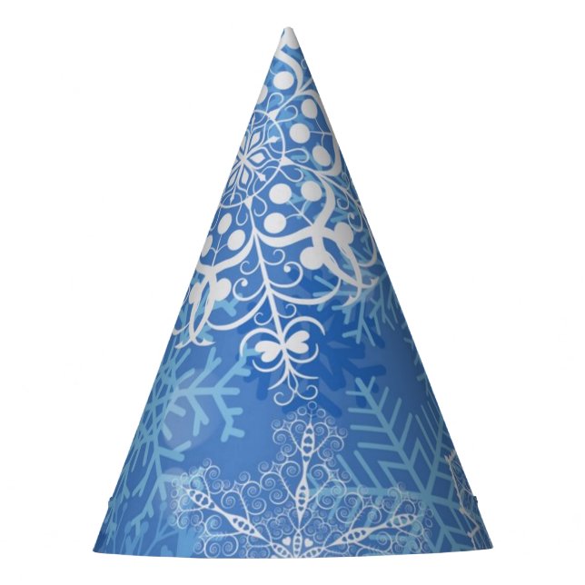 Snowflake pattern	 party hat (Front)
