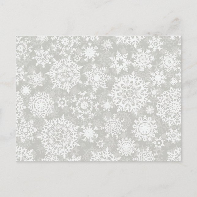 Snowflake pattern	 postcard (Front)