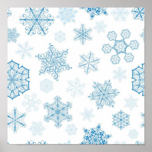 Snowflake pattern	 poster