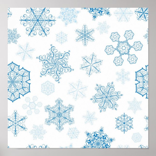 Snowflake pattern	 poster (Front)