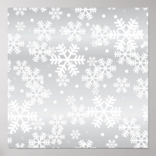 Snowflake pattern	 poster