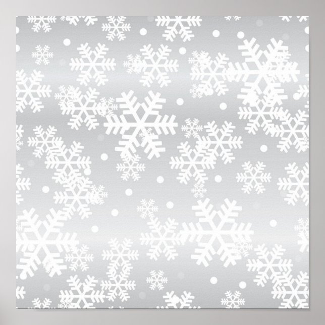 Snowflake pattern	 poster (Front)