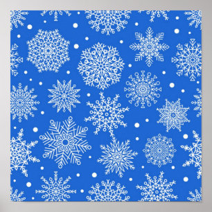 Snowflake pattern	 poster