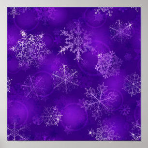 Snowflake pattern	 poster
