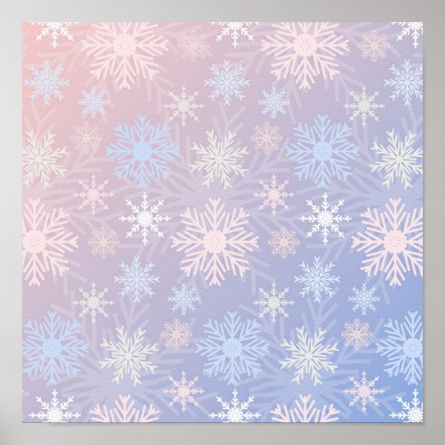 Snowflake pattern	 poster (Front)