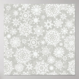 Snowflake pattern	 poster