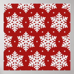 Snowflake pattern	 poster