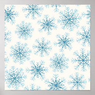 Snowflake pattern	 poster