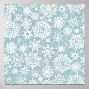 Snowflake pattern	 poster