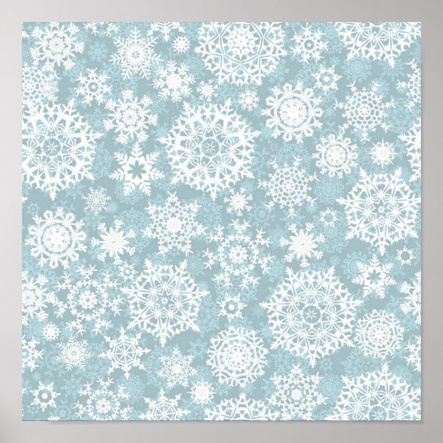Snowflake pattern	 poster (Front)