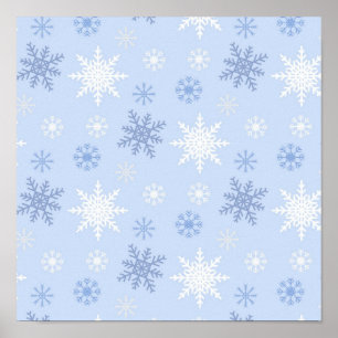 Snowflake pattern	 poster