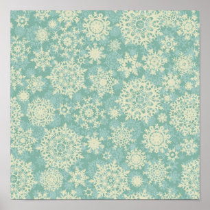 Snowflake pattern	 poster