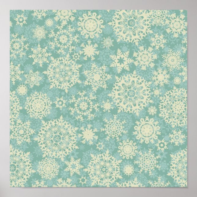 Snowflake pattern	 poster (Front)