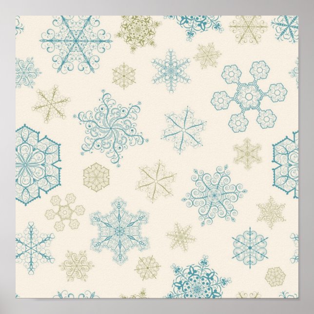 Snowflake pattern	 poster (Front)