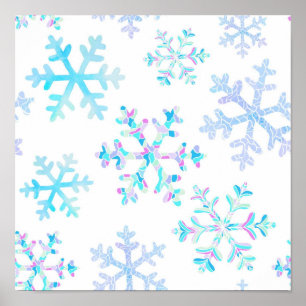 Snowflake pattern	 poster